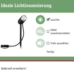 Plug & Shine LED Gartenstrahler Smart Home Zigbee 3.0 - Pike Einzelspot
