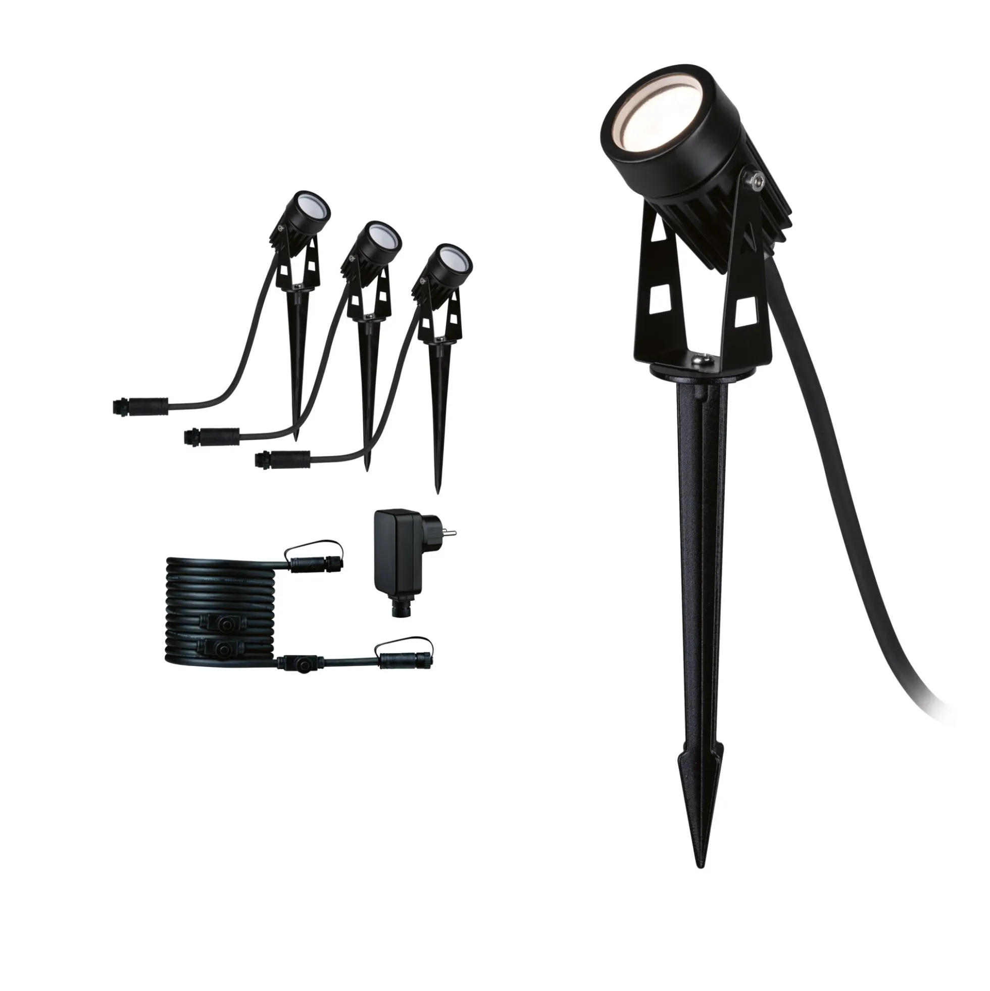 Plug & Shine LED Gartenstrahler - Warmweiß Basisset