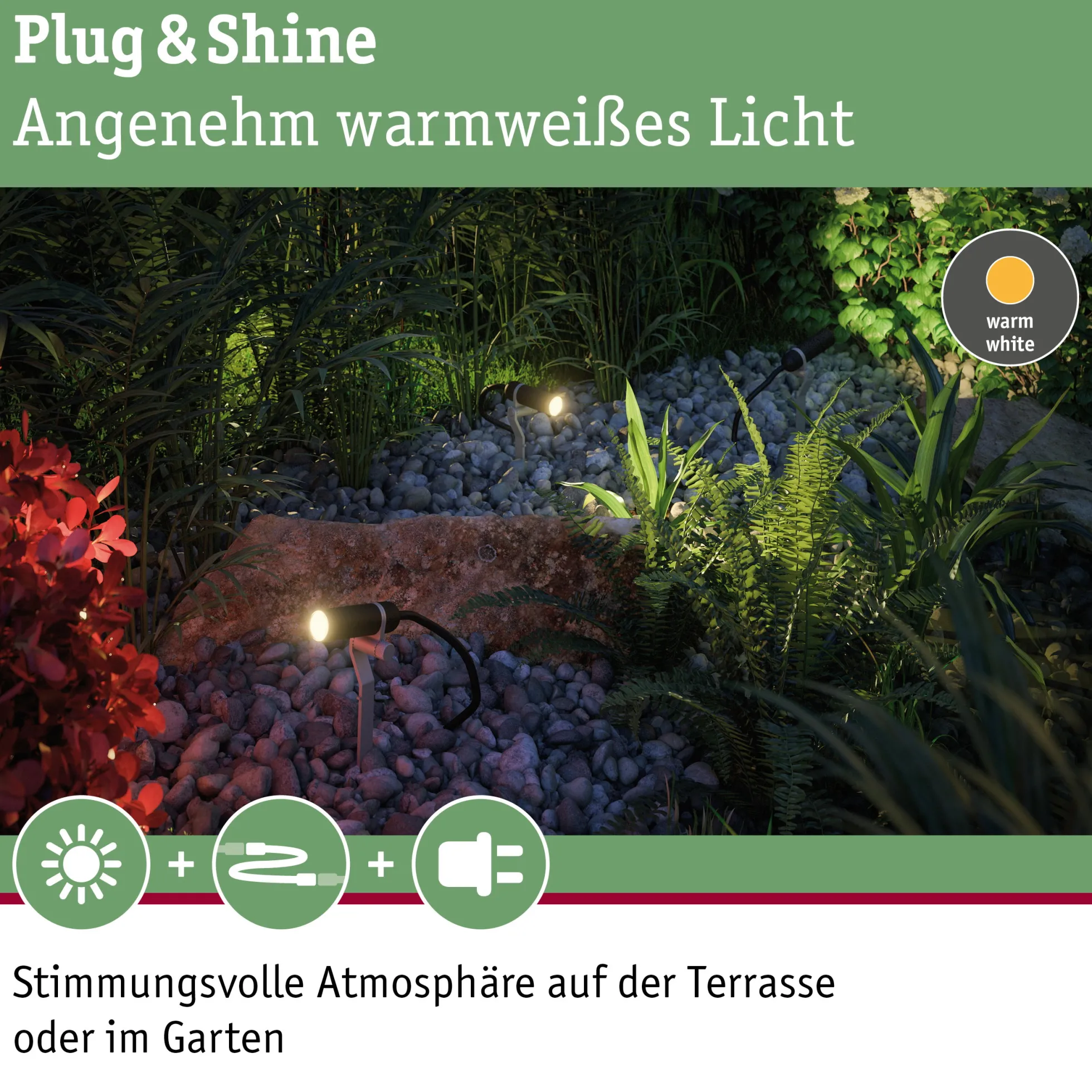 Plug & Shine LED Gartenstrahler - Plantini Einzelspot
