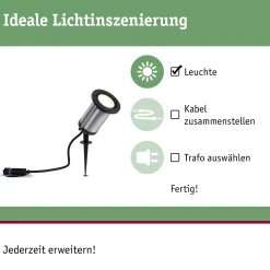 Plug & Shine LED Gartenstrahler - Classic Einzelspot
