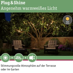 Plug & Shine LED Lichterkette - Warmweiß
