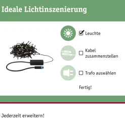 Plug & Shine LED Lichterkette - Yuna Warmweiß 10m