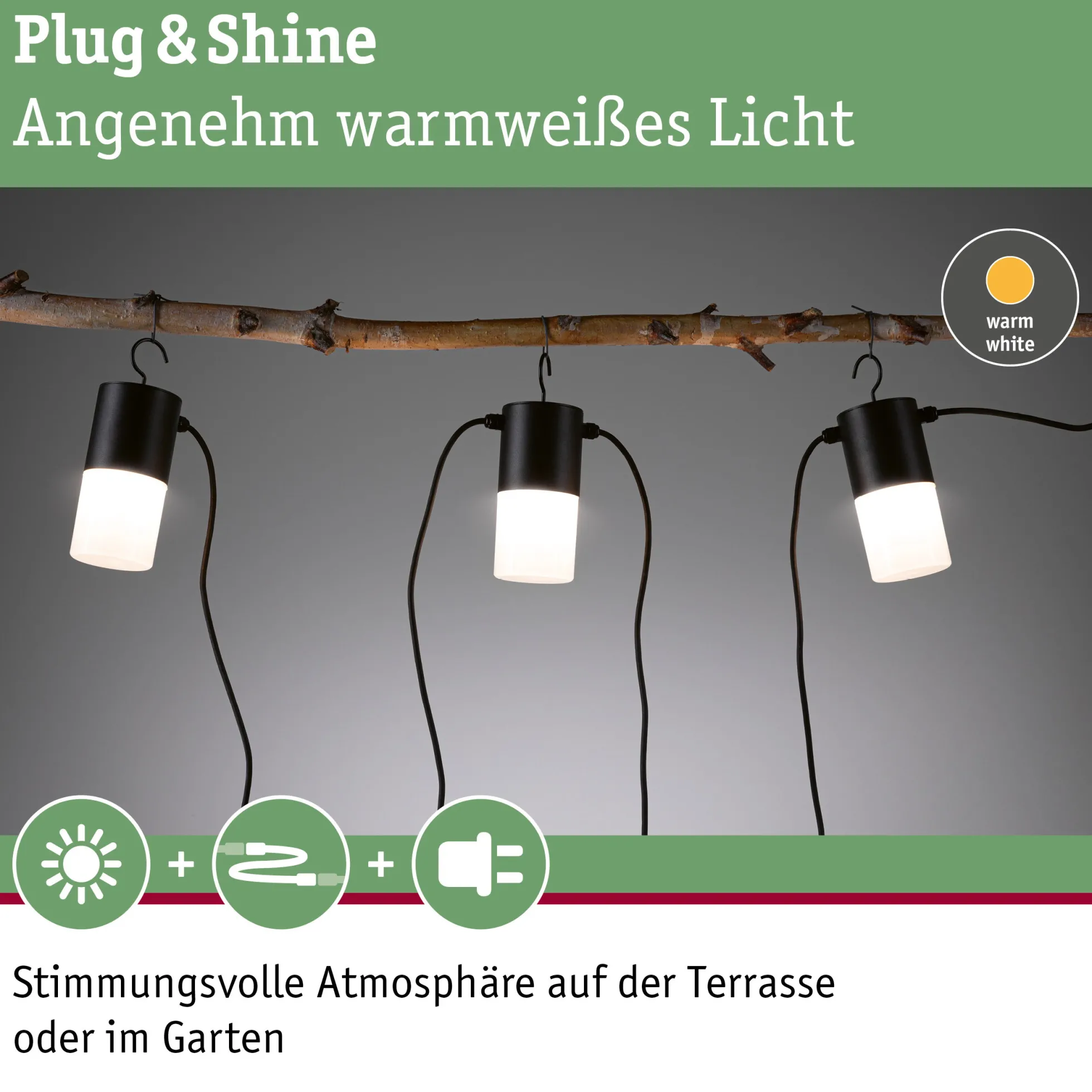 Plug & Shine LED Lichterkette - Tubs