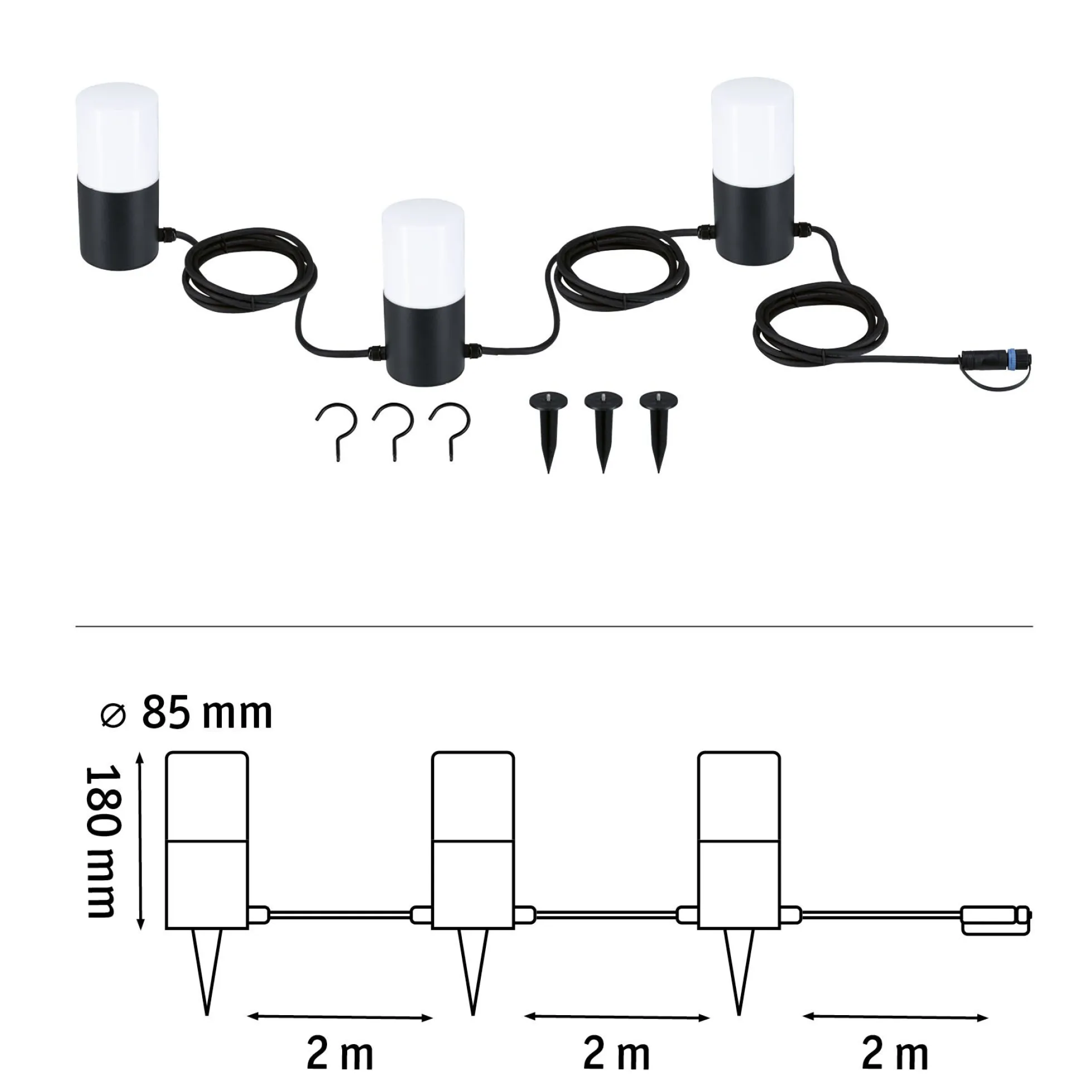 Plug & Shine LED Lichterkette - Tubs