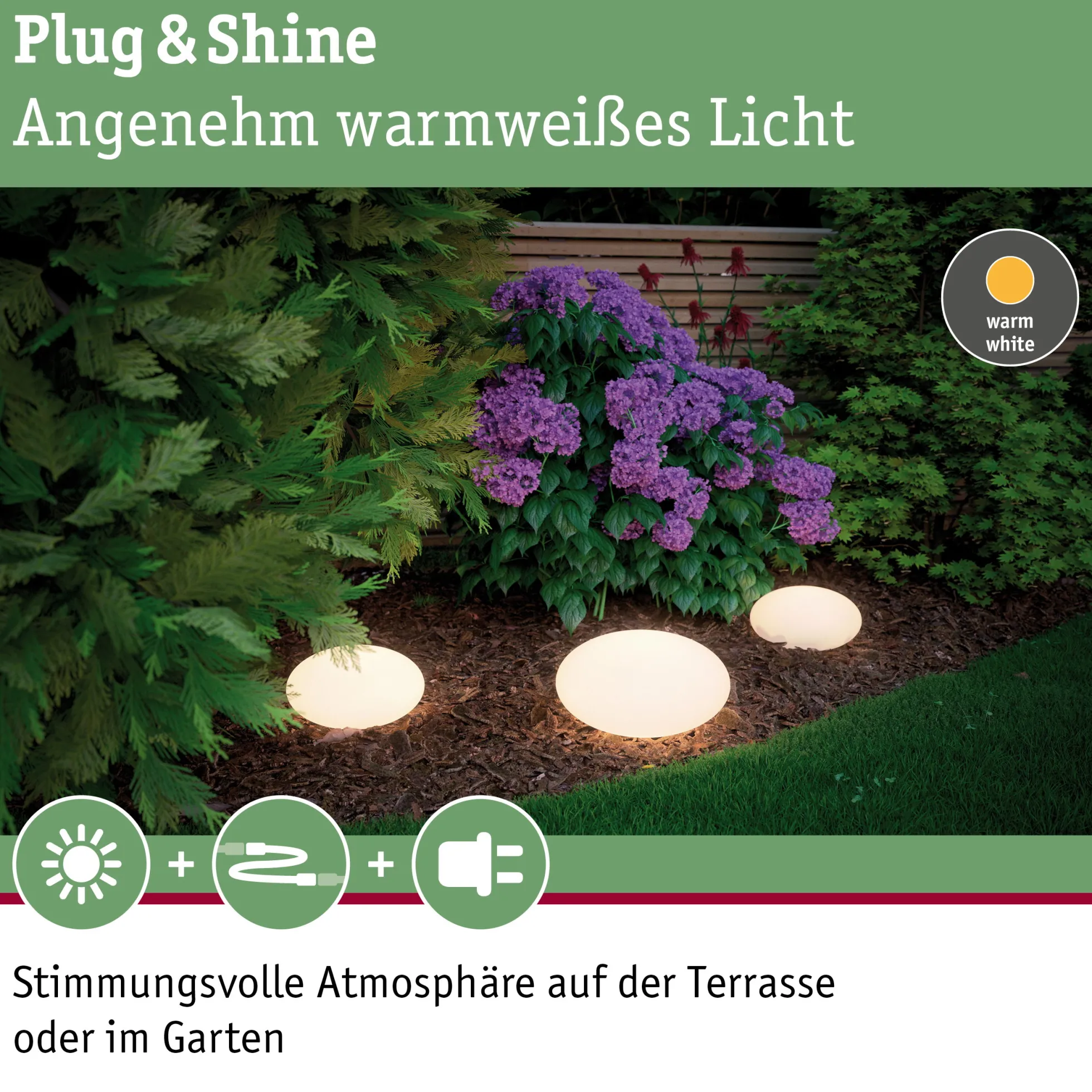 Plug & Shine LED Lichtobjekt - Stone