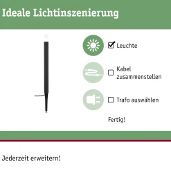 Plug & Shine LED Pollerleuchte - Flarea Einzelleuchte