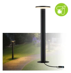 Plug & Shine LED Pollerleuchte - Plate Einzelleuchte insektenfreundlich