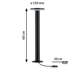 Plug & Shine LED Pollerleuchte - Plate Einzelleuchte insektenfreundlich