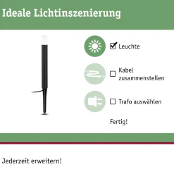 Plug & Shine LED Pollerleuchte - Flarea Einzelleuchte