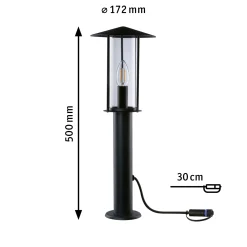 Plug & Shine LED Pollerleuchte - Classic Einzelleuchte