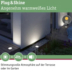 Plug & Shine LED Wandfluter - Ocos Einzelleuchte