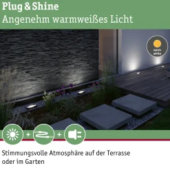 Plug & Shine LED Wandfluter - Ito Einzelleuchte