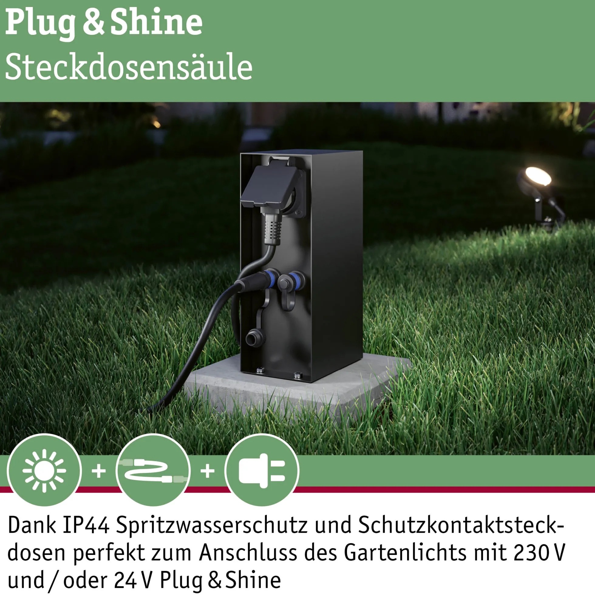 Plug & Shine Steckdosensäule - Rio