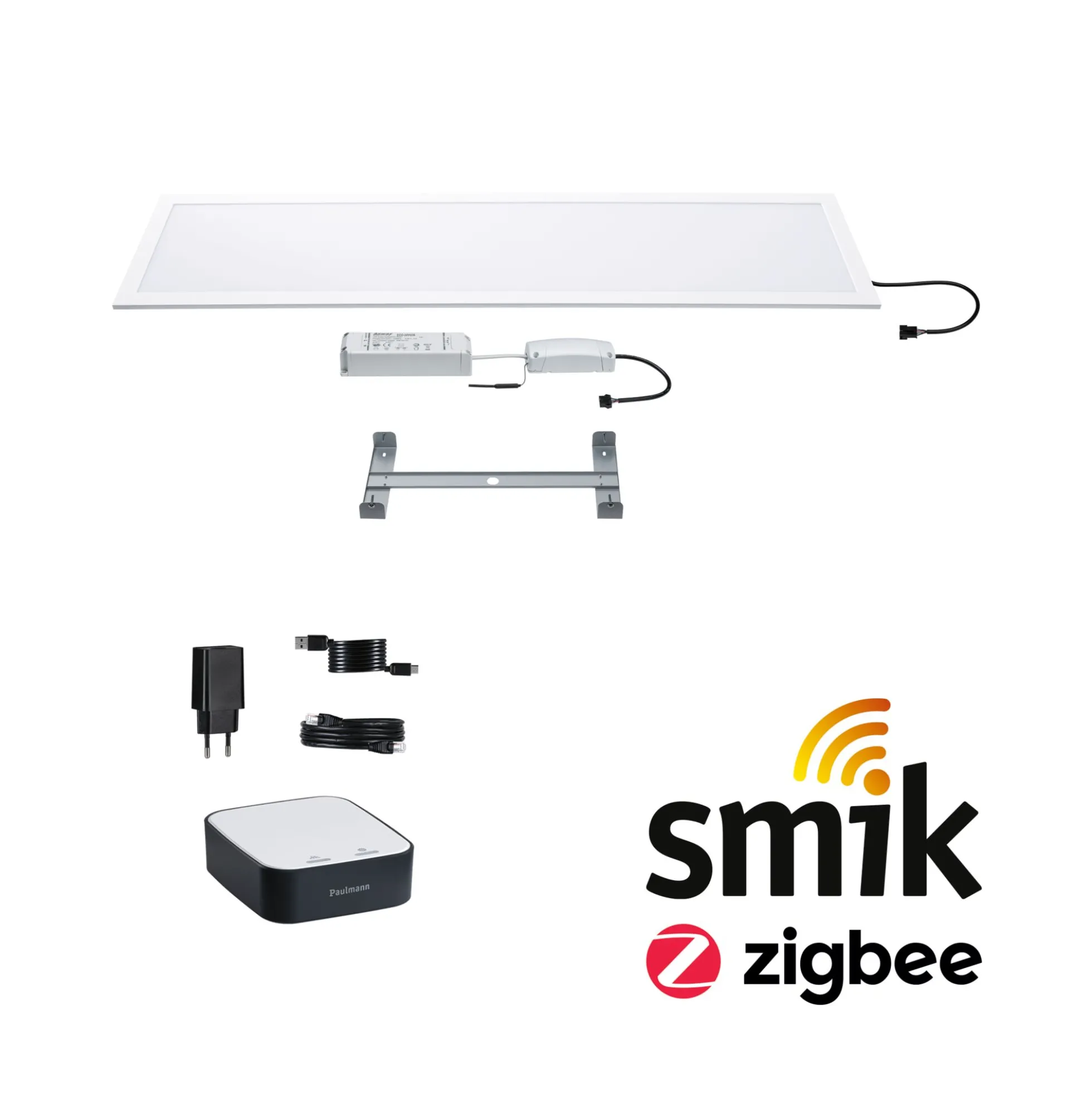 Preisattraktives Starterset Zigbee 3.0 - Smart Home smik Gateway + LED Panel Amaris
