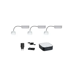 Preisattraktives Starterset Zigbee 3.0 - Smart Home smik Gateway + 3x LED Modul Einbauleuchte RGBW