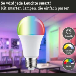 Preisattraktives Starterset Zigbee 3.0 - LED Birne E27 RGBW + Gateway smik + Schalter