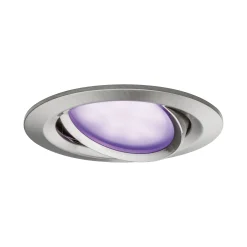 Preisattraktives Starterset Zigbee 3.0 - Smart Home smik Gateway mit Wandtaster + LED Einbauleuchte Nova Plus Coin Basisset schwenkbar RGBW