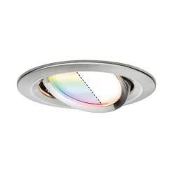 Preisattraktives Starterset Zigbee 3.0 - Smart Home smik Gateway mit Wandtaster + LED Einbauleuchte Nova Plus Coin Basisset schwenkbar RGBW