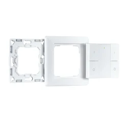Preisattraktives Starterset Zigbee 3.0 - Smart Home smik Gateway mit Wandtaster + LED Einbauleuchte Nova Plus Coin Basisset schwenkbar RGBW