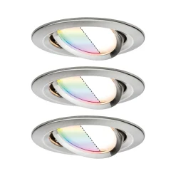 Preisattraktives Starterset Zigbee 3.0 - Smart Home smik Gateway mit Wandtaster + LED Einbauleuchte Nova Plus Coin Basisset schwenkbar RGBW