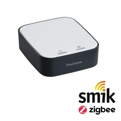 Preisattraktives Starterset Zigbee 3.0 - Smart Home smik Gateway mit Wandtaster + LED Einbauleuchte Nova Plus Coin Basisset schwenkbar Tunable White