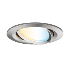 Preisattraktives Starterset Zigbee 3.0 - Smart Home smik Gateway mit Wandtaster + LED Einbauleuchte Nova Plus Coin Basisset schwenkbar Tunable White