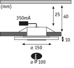 Premium LED Einbauleuchte - Whirl Basisset