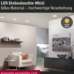 Premium LED Einbauleuchte - Whirl Einzelleuchte