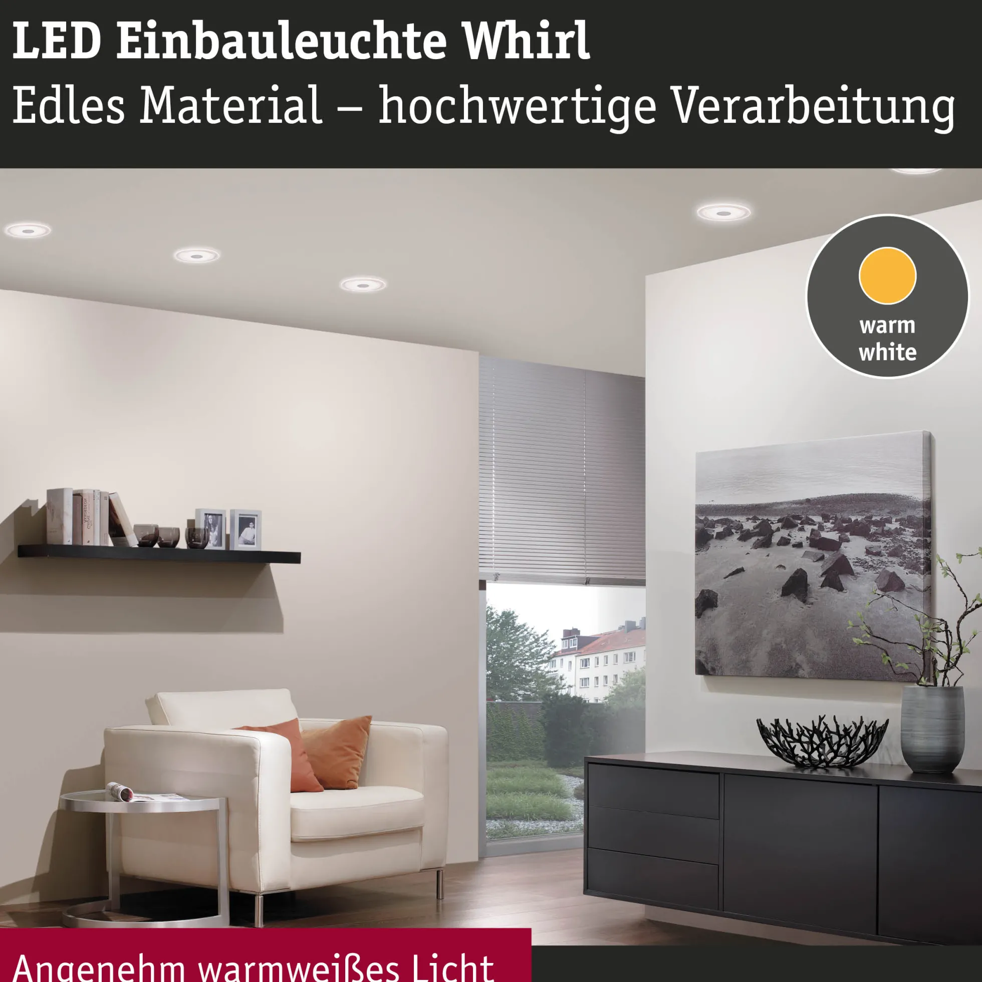 Premium LED Einbauleuchte - Whirl Einzelleuchte