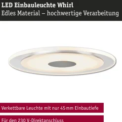 Premium LED Einbauleuchte - Whirl Einzelleuchte