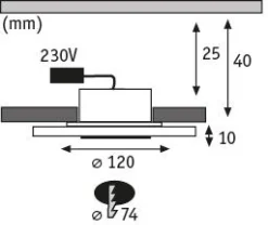 Premium LED Einbauleuchte - Whirl Basisset