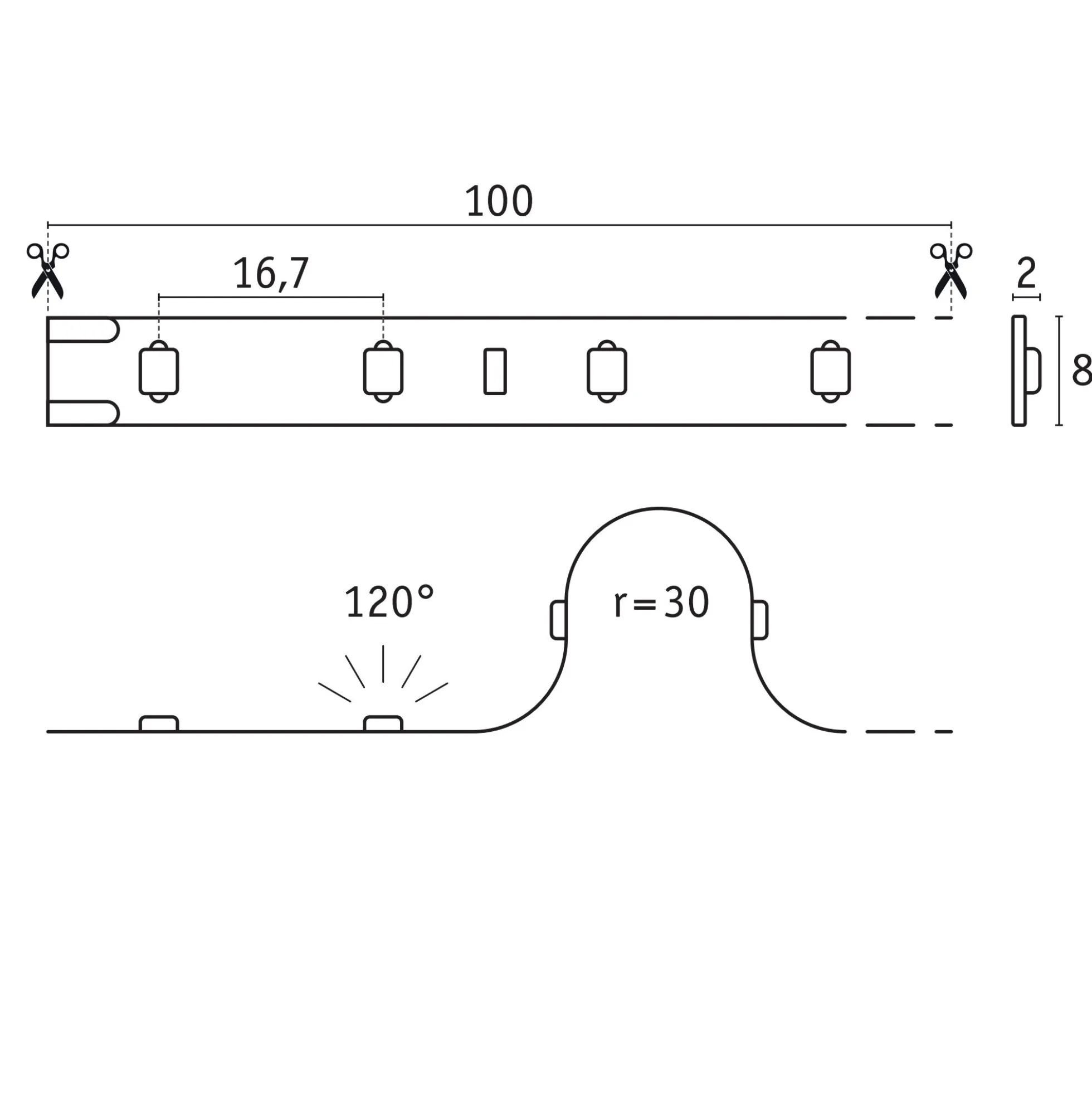 Pro Strip LED Strip - Gold P25 927