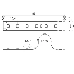 Pro Strip LED Strip - Silver P75 840
