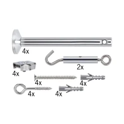 Seilsystem Montageset - 4er-Set