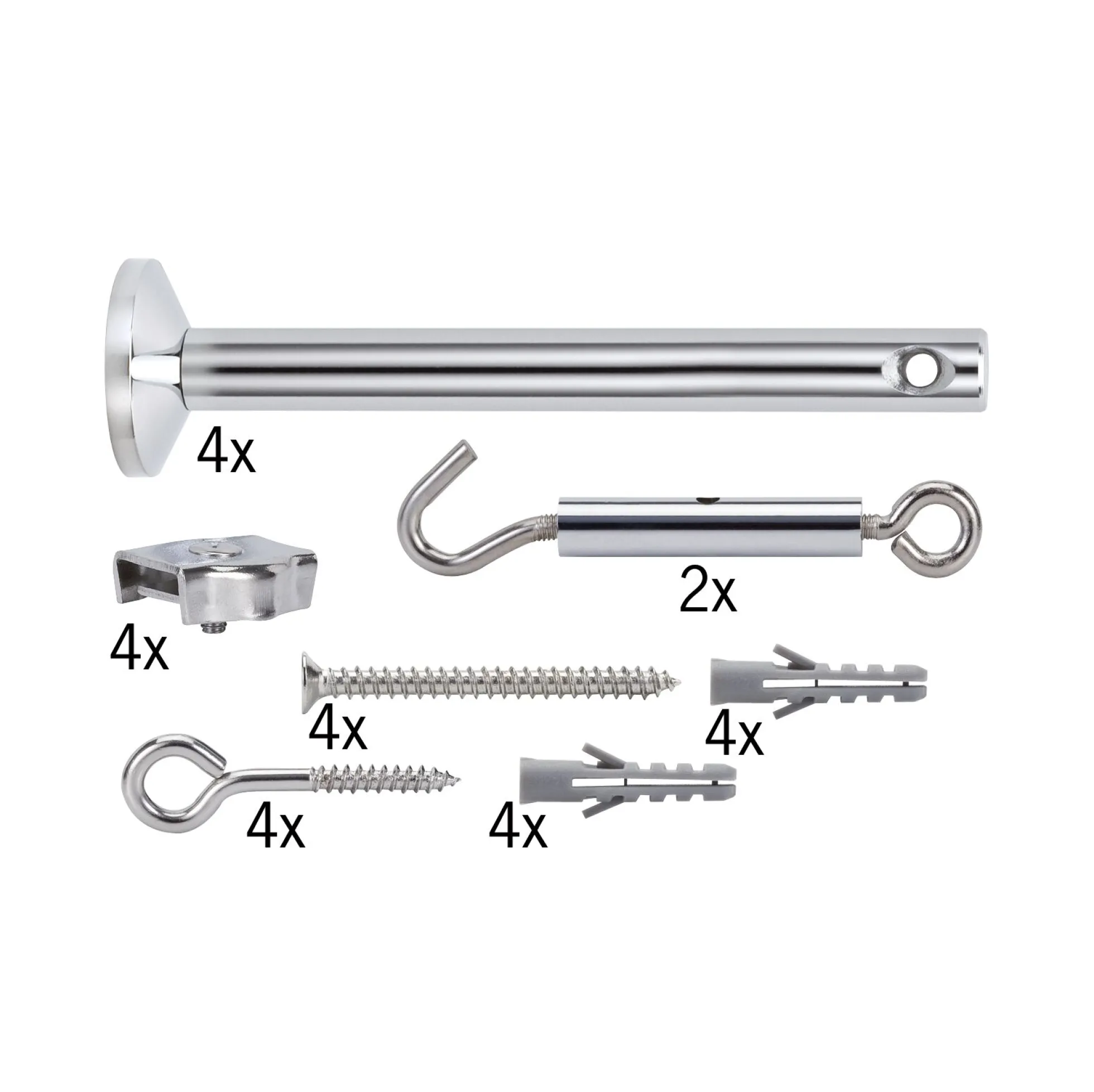 Seilsystem Montageset - 4er-Set