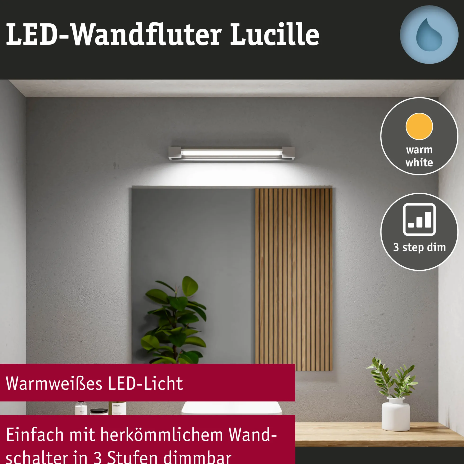 Selection Bathroom LED Wandleuchte - Lucille