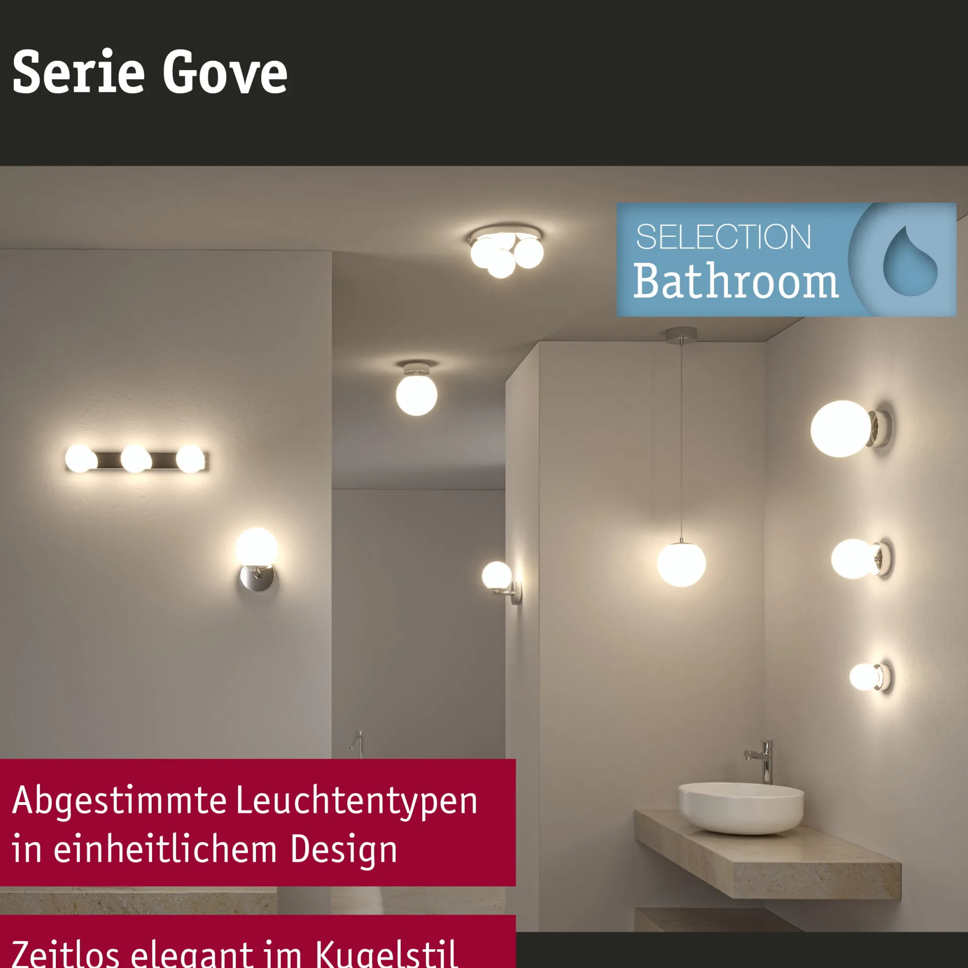 Selection Bathroom LED Wandleuchte - Gove