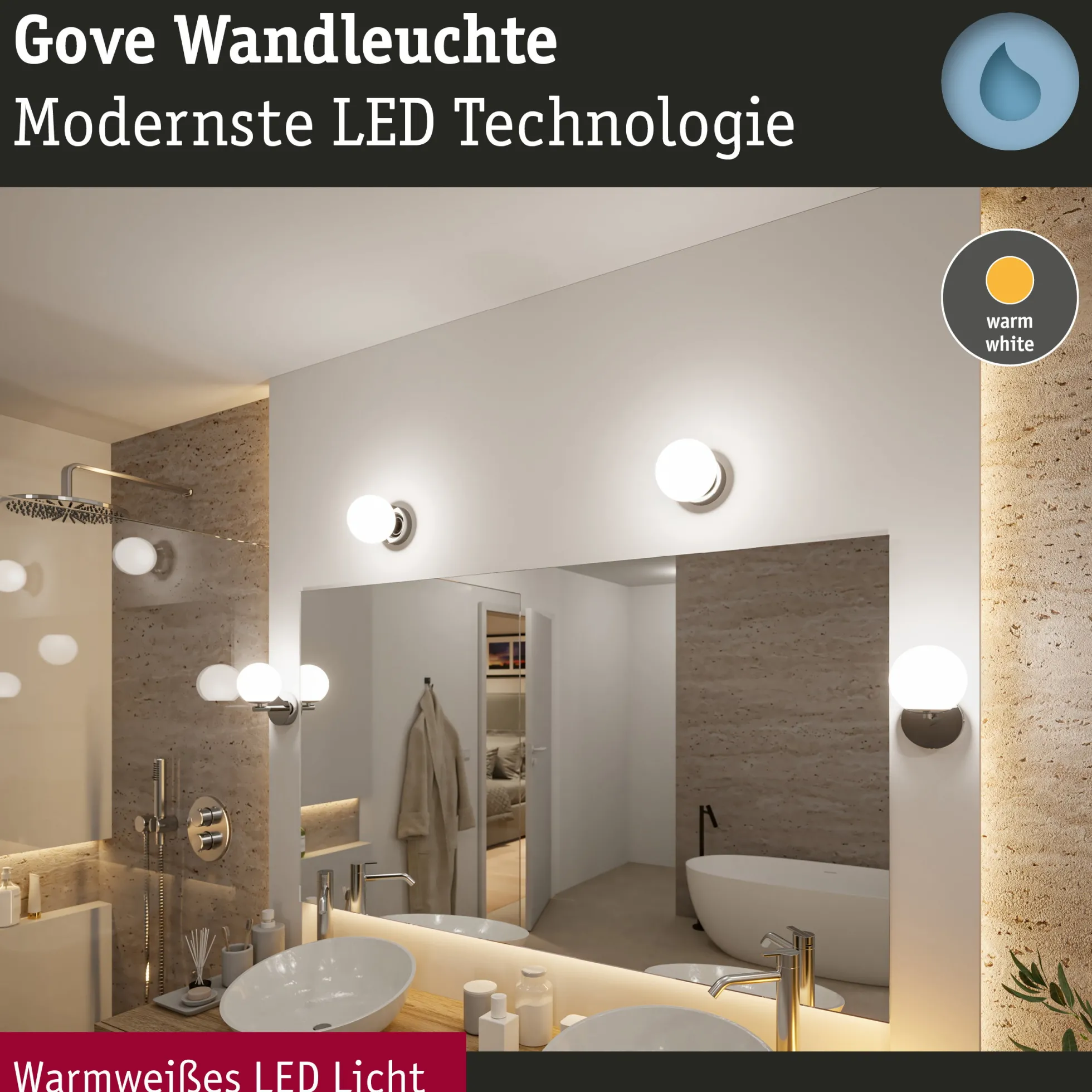 Selection Bathroom LED Wandleuchte - Gove