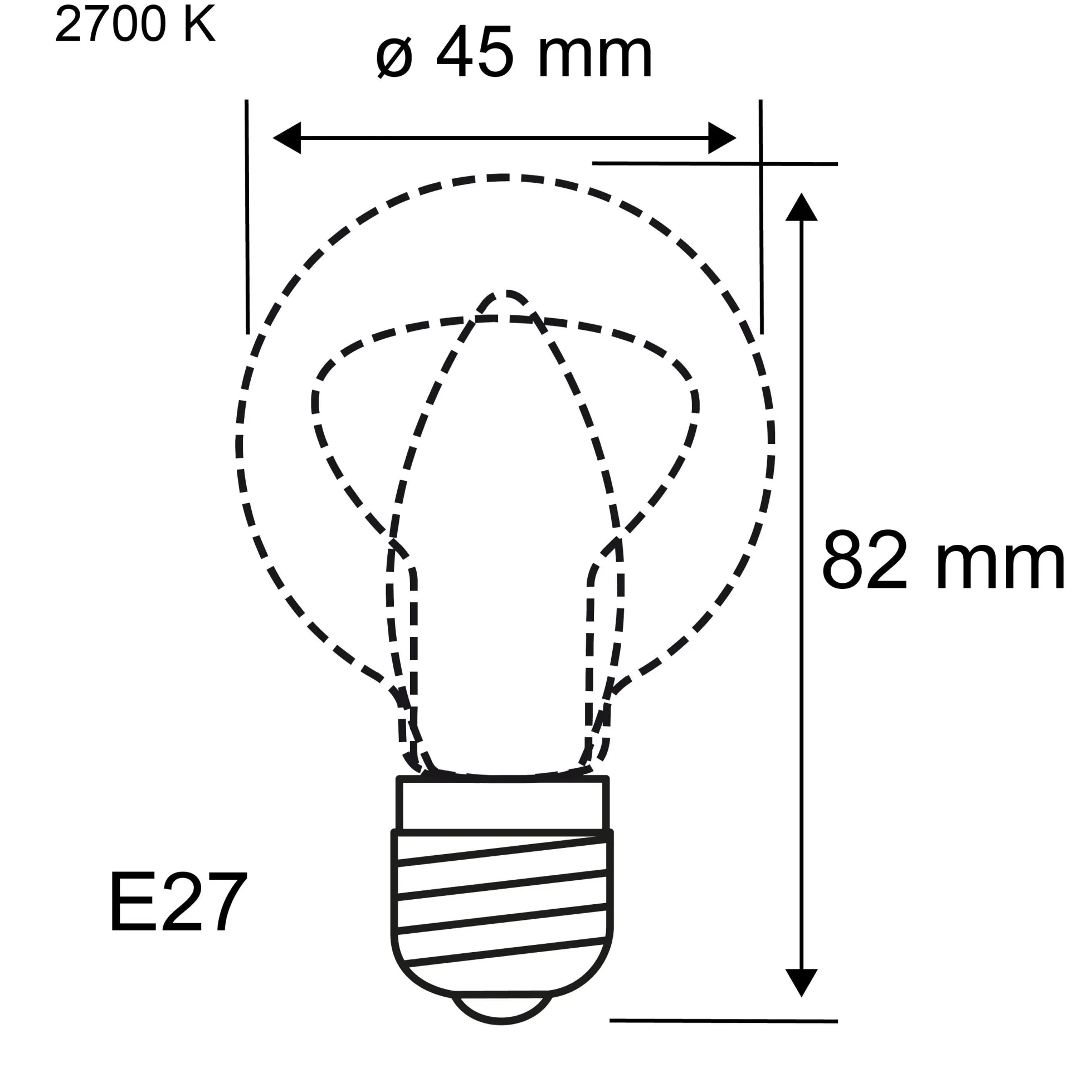 Set - LED Tropfen E27
