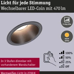 Set LED Einbauleuchte - Cole 6er-Set