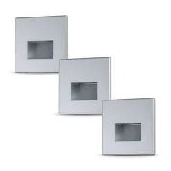 Set LED Wandeinbauleuchte - Edge 3er-Set