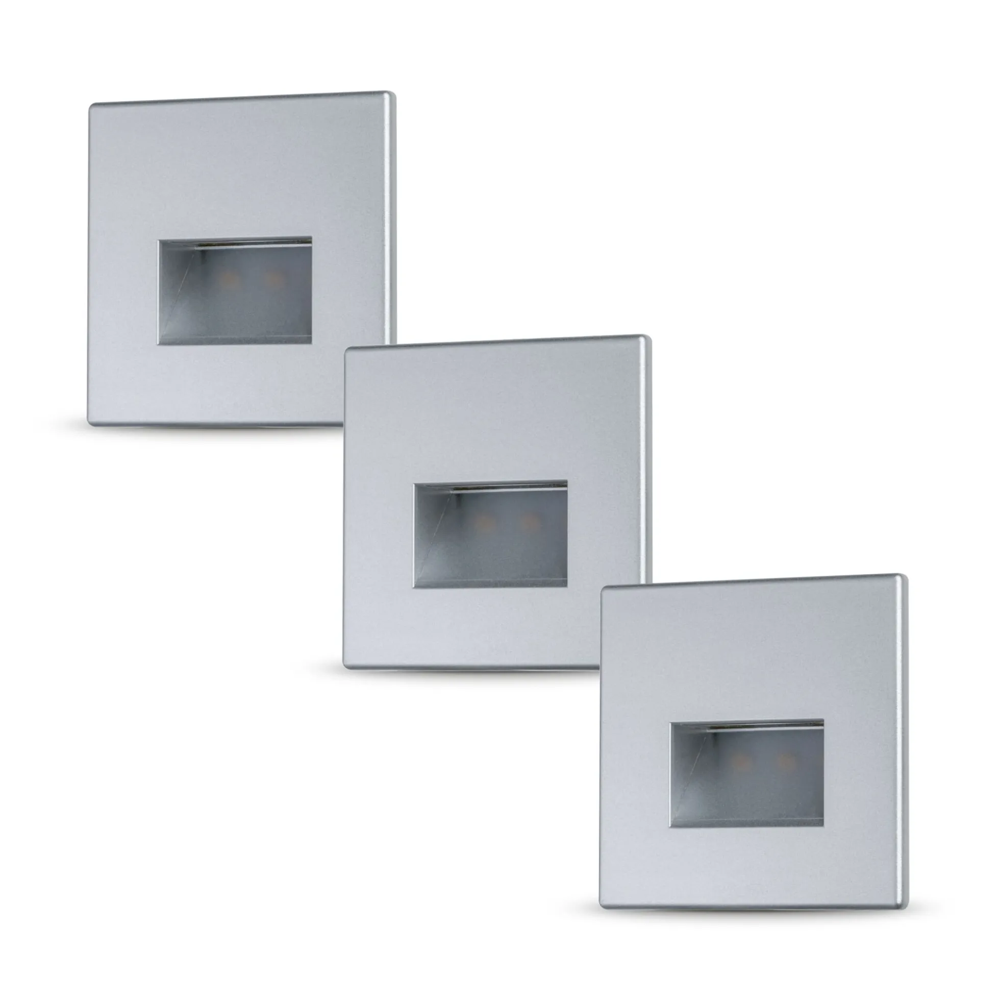 Set LED Wandeinbauleuchte - Edge 3er-Set