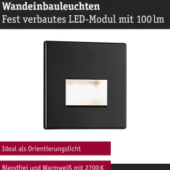 Set LED Wandeinbauleuchte - Edge 3er-Set