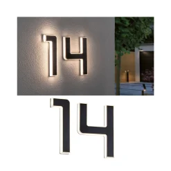 Set Solar LED Hausnummernleuchte - Nummer 14