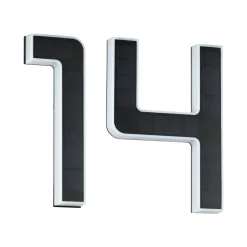 Set Solar LED Hausnummernleuchte - Nummer 14