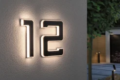 Set Solar LED Hausnummernleuchte - Nummer 12