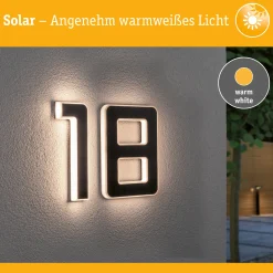 Set Solar LED Hausnummernleuchte - Nummer 18