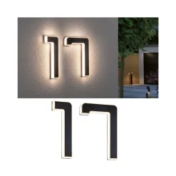 Set Solar LED Hausnummernleuchte - Nummer 17