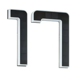 Set Solar LED Hausnummernleuchte - Nummer 17