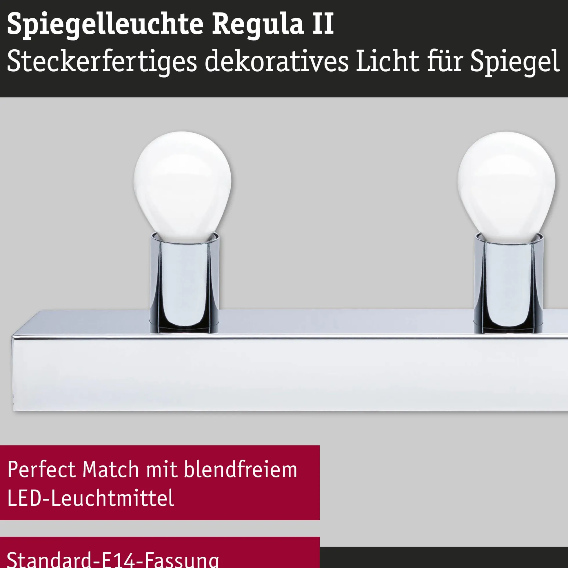Set Spiegelleuchte - Regula II 4-flammig